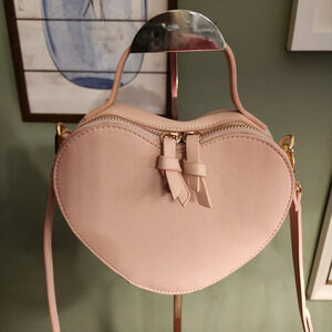 MMS Design Studio Pink Heart-Shaped Bag